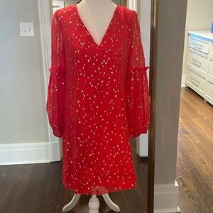 Lilly Pulitzer Red Bell-Sleeve Dress
